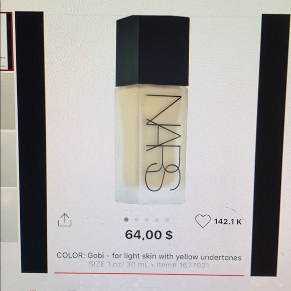 NARS Other - New NARS All Day Luminous Weightless Foundation